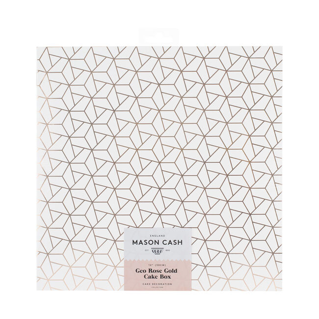 Mason & Cash Geo Rose Gold 12" Cake Box 